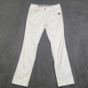 Pearly Gates Golf Pants Womens 1 White Print Japan Genuine 29x27 Measured